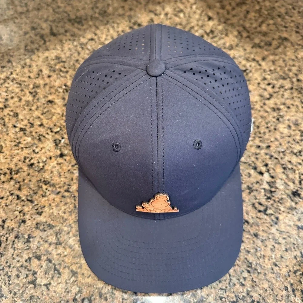 Branded Bills‎ Performance 585 Snapback Hat Men's Navy ZAPOTAL Monkey Leather